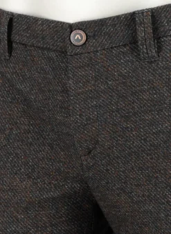 ALBERTO Smooth Jersey, Rob, Slim Fit, Mikrofaser-Stretch, anthra-cognac gemustert^ Hosen|Dressy