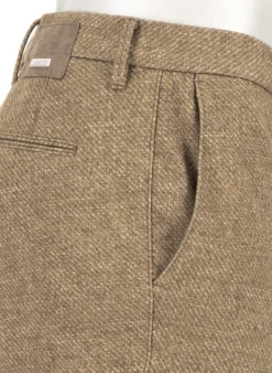 ALBERTO Smooth Jersey, Rob, Slim Fit, Mikrofaser-Stretch, braun-beige-ocker gemustert^ Hosen|Dressy