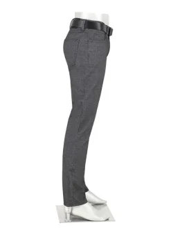 ALBERTO Soft Touch, Pipe, Regular Fit, Baumwoll-Stretch, dunkelgrau meliert^ Hosen