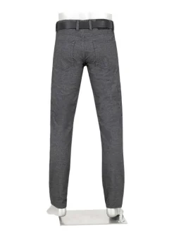 ALBERTO Soft Touch, Pipe, Regular Fit, Baumwoll-Stretch, dunkelgrau meliert^ Hosen