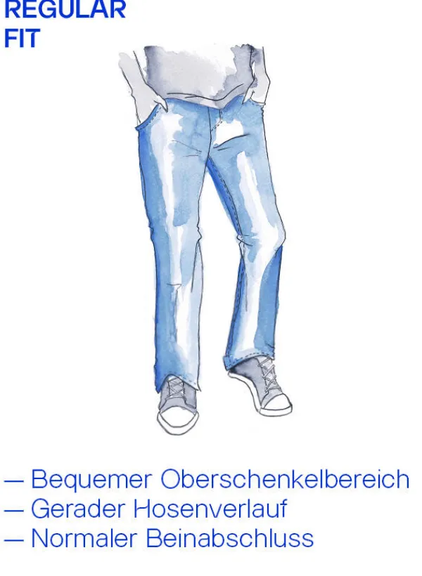 ALBERTO Super Stretch, Pipe, Regular Fit, Baumwolle T400®, blau^ Jeans|Premium Business Jeans