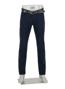 ALBERTO Super Twill, Pipe, Regular Fit, Baumwoll-Mix, navy^ Hosen