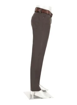 ALBERTO Super Twill, Pipe, Regular Fit, Baumwoll-Mix, braun^ Hosen