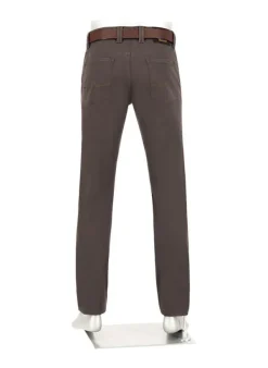 ALBERTO Super Twill, Pipe, Regular Fit, Baumwoll-Mix, braun^ Hosen