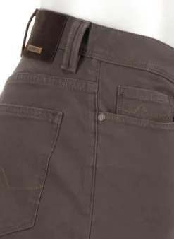 ALBERTO Super Twill, Pipe, Regular Fit, Baumwoll-Mix, braun^ Hosen