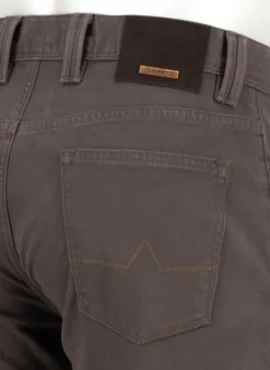 ALBERTO Super Twill, Pipe, Regular Fit, Baumwoll-Mix, braun^ Hosen