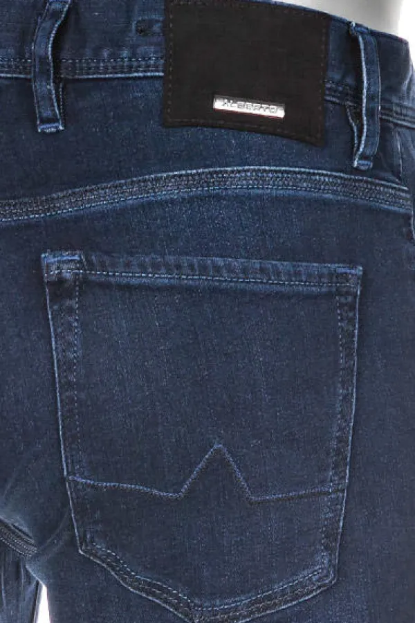 ALBERTO Tencel™, Pipe, Regular Fit, Baumwoll-Mix, navy^ Jeans|Premium Business Jeans