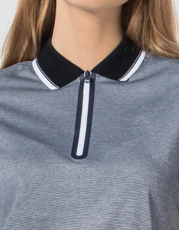ALBERTO Zip-Polo Maja in funktionaler Piqué Qualität^ Polos|Polos